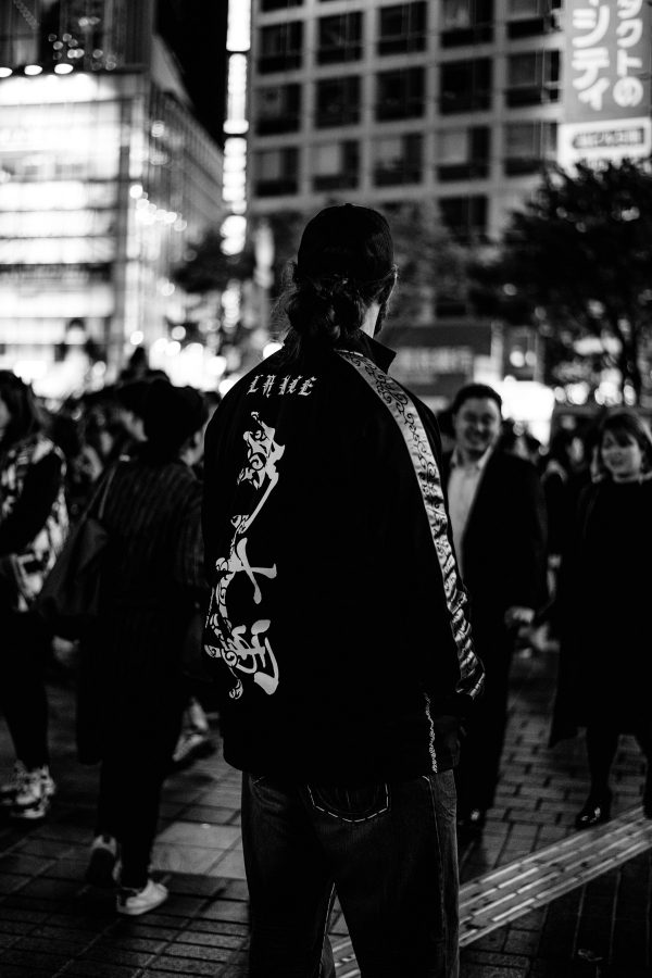 Man in Tokyo Portrait in S/W